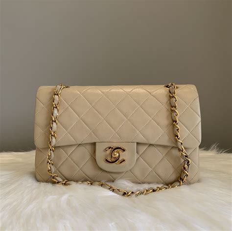 chanel classic small beige|chanel classic flap beige.